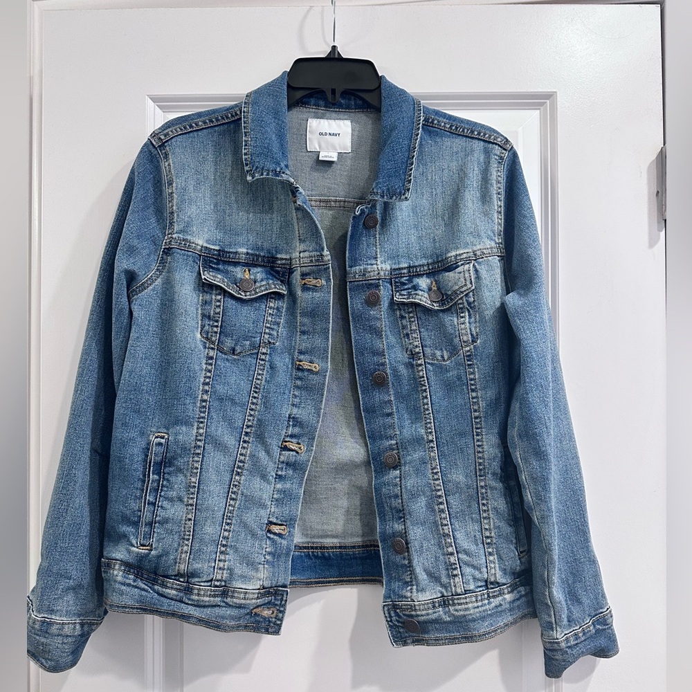Old Navy Classic Blue Denim Jacket Large EUC